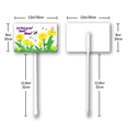 thumbnail image 2 of Eveokoki Let Them Grow! Don't Mow Sign with Metal Stake 8 x 12 Inches No Mow May Yard Sign No Mow Signs Aluminum ​Garden Signs Outdoor for Lawn Yard Garden Decor, Easy to Install, 2 of 6