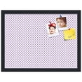 thumbnail image 2 of PinPix 20x15 Custom Cork Bulletin Board Light Purple Dots Poster Board Has a Fabric Style Canvas Finish, Framed in Light Purple Dots, by ArtToFrames (PinPix-503), 2 of 6