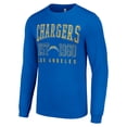 thumbnail image 2 of Men's Starter Royal Los Angeles Chargers Throwback Logo Long Sleeve T-Shirt, 2 of 3