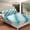 Teal White Powderblue, variant on Erosebridal Ocean Animal Bed Sheets King,Sealife Starshell Seashell Bedding King Size,Underwater World Decor,Super Cozy,4pcs
