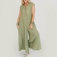 thumbnail image 1 of WILLBEST Pantalons pour Femmes Combinaison Sans Manches Col Rond Mode pour Femmes Décontracté Chic Tenues 2024 Combinaison Pantalon, 1 of 6