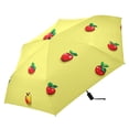 thumbnail image 5 of Apples Pattern Design Folding Umbrella UV50+ Waterproof Sun Protection Auto Open Close Compact Fiberglass Frame, 5 of 8
