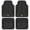 4PC Black, variant on Cat® ToughRide™ Heavy-Duty 4 Piece Rubber All Season Floor Mats for Car Truck Van SUV, Black - Premium Trim to Fit Car Floor Mat, All Weather Deep Dish Automotive Floor Mats, Total Dirt Protection
