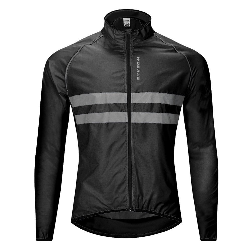 Reflective Vest Windproof Men's Cycling Jacket High Visibility MTB Bike Jersey 