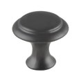 thumbnail image 3 of Lot de 12 Boutons Ronds de 1 Pouce de Diamètre, Matériel d'Armoire Noir Plat avec Vis de Montage, 3 of 3