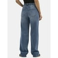 thumbnail image 2 of No Boundaries High Rise Baggy Wide Leg Jeans, 32" Inseam, Women's and Women's Plus XXS-4X, 2 of 5