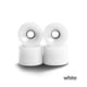 thumbnail image 2 of Eigraketly 4 piezas de accesorios para ruedas de patines, componente profesional modificado, componentes de monopatín, rodillos en línea para patinar Blanco, 2 of 6