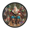 thumbnail image 2 of Voice Activated Clock with Glow Light 12 Inch Large Silent Wall Clock Battery Operated for Home Decor Santa Eating Cookies, 2 of 8