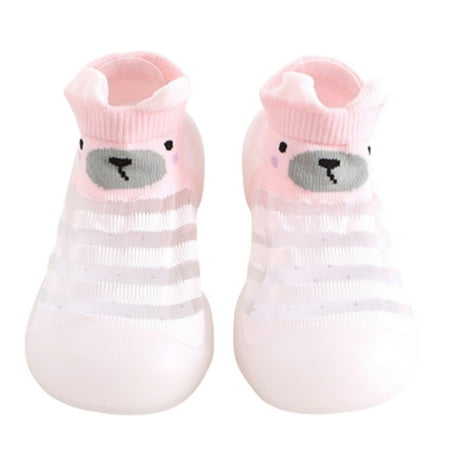 

BueatyH Cartoon Animal Baby Anti Slip Breathable Indoor Floor Socks Shoes with Soft Sole