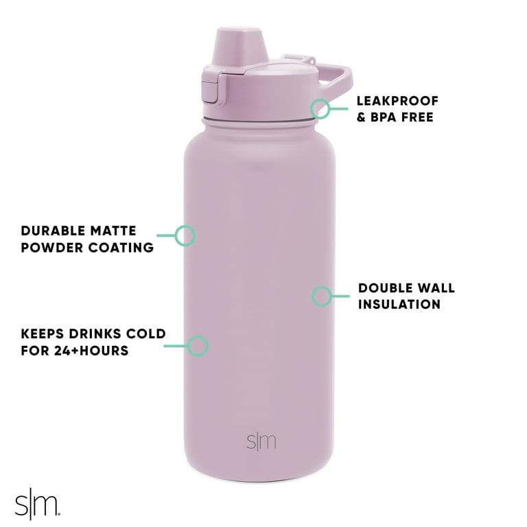 Simple Modern 32 fl oz Stainless Steel Summit Water Bottle with Silicone  Straw Lid