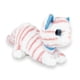 thumbnail image 3 of Gatito De Peluche Adorable Estirado Blanco con Rayas Rosas, 3 of 6