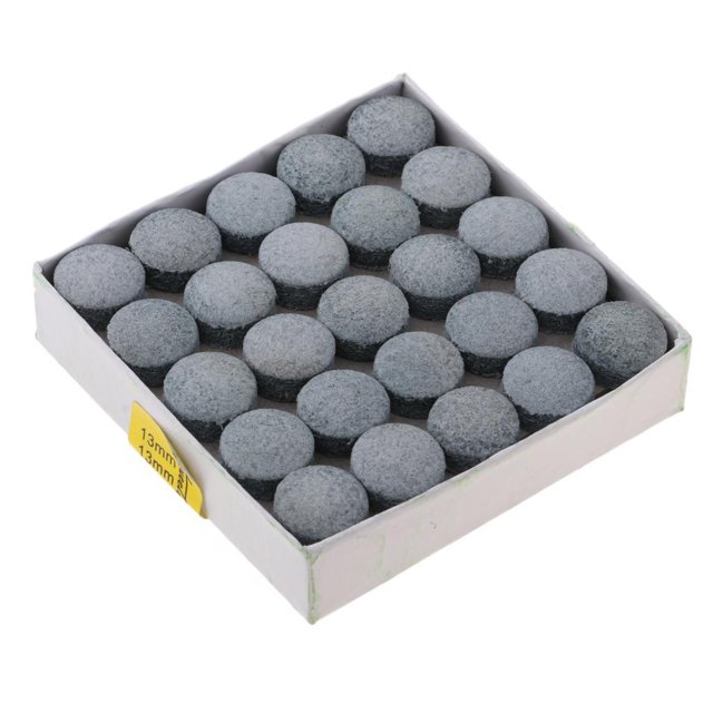 Riwesomey 50 piezas/caja de tacos de billar de cuero prensados y moldeados de 13mm Equipos de laboratorio e instrumentos científicos