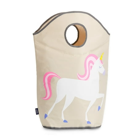 Wildkin Kids Collapsible Laundry Hamper for Boys and Girls (Unicorn Pink)