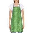 thumbnail image 2 of Naloa 1Pack Adjustable Bib Apron Waterdrop Resistant Cooking Kitchen Aprons for Women Men Chef, Cactus Print, 2 of 5
