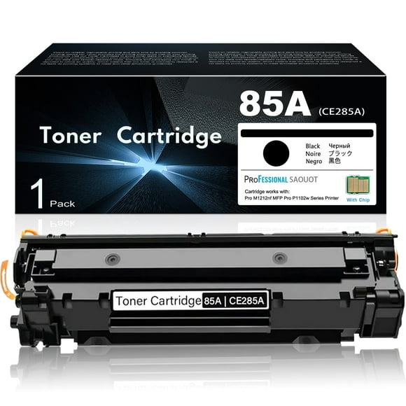 85A Toner Cartridge Replacement for HP 85A CE285A Toner for Pro P1102w MFP M1217nfw M1212nf P1102 Ink Printer, 1 Black