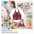 thumbnail image 4 of Horeoi Golden Snowflakes And And Butterflies for Insulated Lunch Bag with Adjustable Strap Thermal Tote for Picnic Work School Lightweight Waterproof & Detachable, 4 of 9