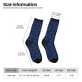 thumbnail image 2 of Fotbe Tennis Racket Pattern Long Socks for Men & Women – Breathable & Stretchy Compression Socks, Ideal for Running, Travel, and Everyday Wear Size 5-11, 2 of 6