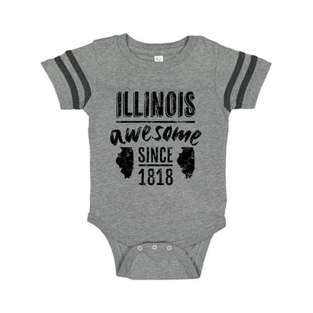 

Inktastic Illinois Awesome Since 1818 Gift Baby Boy or Baby Girl Bodysuit