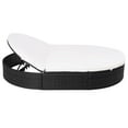 thumbnail image 6 of vidaXL Patio Bed Outdoor Double Chaise Lounge Bed with Cushion Poly Rattan, 6 of 22