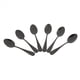 thumbnail image 4 of Cucharadas Negras Cucharadas, Mini Cucharas para Pastel de Acero Inoxidable, Cucharadas para Helado, Cucharaditas Pequeñas para Postre, Juego de 30 (Cucharas de Café Negro), 4 of 5