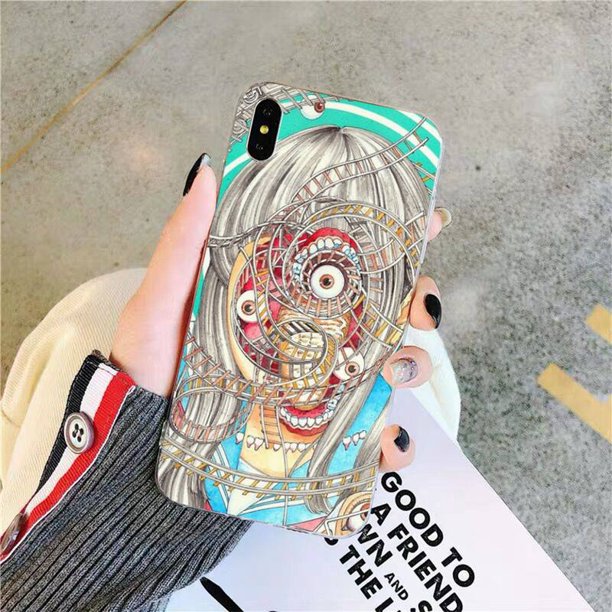 Shintaro-funda de teléfono con dibujos animados de terror kago para iphone, 13, 8, 7, 6, 6S Plus, X, 5S, SE, 2020, XR, 11, 12mini pro, XS MAX Fivean unisex
