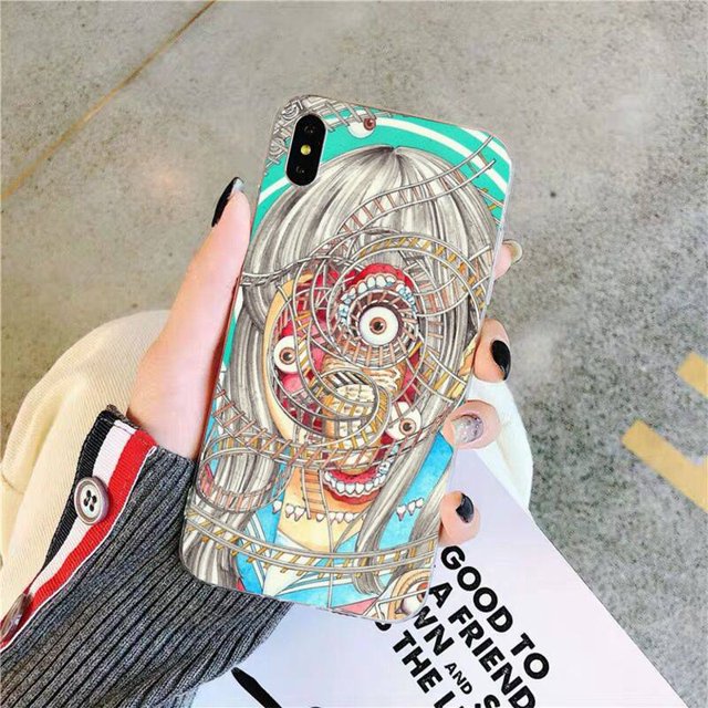 Shintaro-funda de teléfono con dibujos animados de terror kago para iphone, 13, 8, 7, 6, 6S Plus, X, 5S, SE, 2020, XR, 11, 12mini pro, XS MAX Fivean unisex