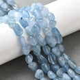 thumbnail image 5 of Natural Aquamarine Beads Strands 6~8x6~8x3.5~7mm Hole: 0.7mm 45~48pcs/strand 15.75''(40cm), 5 of 5