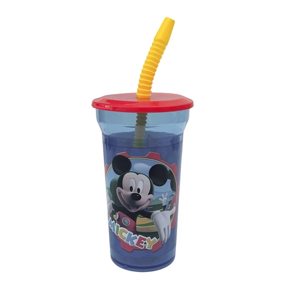 Blue Disney Mickey Mouse Tumbler Sipping Bottle - Blue Mickey Pluto Clubhouse Kids Cup