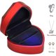 thumbnail image 4 of bote Bague En Velours, Forme De Coeur Bote De Bague Avec Lumire Led Bote Bijouxpour Mariage, Proposition, Fianailles, 4 of 5