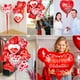 thumbnail image 4 of Globos ZHWKMYP con forma de corazón rojo, 36 piezas, para el día de San Valentín, 4 of 7