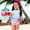 Blue, variant on YANGXINX Toddler Girls Swimsuits 2 Piece Summer Long Sleeve Cute Cartoon Prints Swimwear Beachwear Summer Beach Vacation Sets plus size swimsuit for girl
