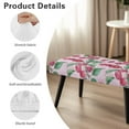 thumbnail image 7 of POLERO Pink Cherry Print Dining Bench Cover Anti-Dust Stretch Bench Cushion Cove with Elastic Edge Home Decor Rectangle Seat Protector for Bedroom, Kitchen, 7 of 7