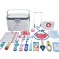 thumbnail image 1 of Juego de juguetes para niños, herramienta de inyección para casa de juegos, caja de medicina de simulación de madera Wmkox8yii shdjk2374, 1 of 1