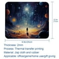 thumbnail image 5 of Galactic Space 8.3x9.8 Inch Square Non-Slip Rubber Bottom Mouse Pad, Desk Pad, Desk Mat - Printed Design for Office and Gaming, 5 of 6
