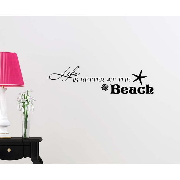 Get Wall Vinyl Decal Life Is Better At The Beach Starfish Shells Ocean Free HD Wallpaper Wall Vinyl Decal Life Is Better At The Beach Starfish Shells Ocean Desktop Wallpaper Free
