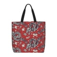 thumbnail image 1 of Fotbe Dragons2 Bolsa Tote con Estampado para Mujer, Bolsos con Cremallera, Bolsa de Hombro Casual de Gran Capacidad con Bolsillos Internos, 1 of 7