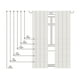 thumbnail image 5 of Camalay Harmony filteration de la lumiere attache adhesive cascade store romain 35 x 64 in naturel, 5 of 6