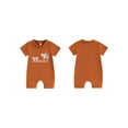 thumbnail image 2 of Yunliwuli Baby Jumpsuit, Short Sleeve Crew Neck Cow Print Summer Romper Clothes for Girls Boys, 2 of 9