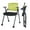 Green, variant on 2 Pack Folding Office Chair Stackable Conference Room Chairs with Wheels and Padded Mesh Back Ergonomic for Reception Meeting