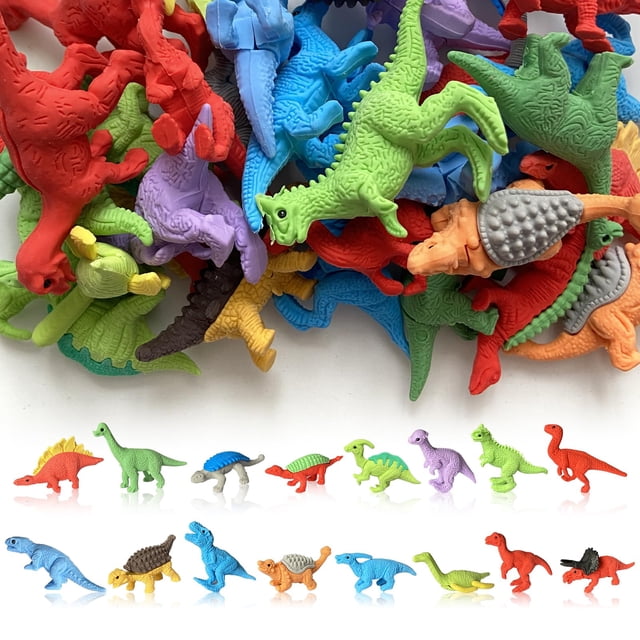 Borradores de dinosaurios Kaemi, 32 unidades, rompecabezas 3D para niños