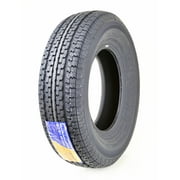 FREE COUNTRY Premium Trailer Tire ST 225/75R15 Radial 10PR Load Range E w/ Side Scuff Guard, Set 1