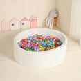 thumbnail image 7 of TrendBox 47inch Extra Large Memory Foam Ball Pit for Baby, Coral Fleece Toddler Soft Round Ball Pool - White, 7 of 7