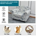 thumbnail image 4 of CHUNTIAN 2 Piece Chair Covers Printed Sofa Covers Couch Covers Washable Armchair Sofa Couch Slipcover Furniture Protector with Elastic Bottom for Living Room (Armchair, 20), Small, 4 of 5