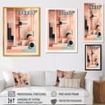 thumbnail image 4 of Designart "Soft Blue And Pinkd Minimal Mid Century Art III" Minimalism Wall Art For Kitchen, 4 of 5