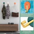 thumbnail image 4 of ganchos adhesivos para pared, ganchos para toallas de baño, perchas para ropa de cocina. Ganchos de pared impermeables, 4 of 5
