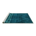 thumbnail image 2 of Ahgly Company Machine Washable Indoor Rectangle Abstract Turquoise Blue Modern Area Rugs, 8' x 10', 2 of 4