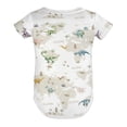 thumbnail image 6 of Baby Dinosaurs Bodysuits for Boy Girl Dinosaurs World Map Infant Romper Jumpsuit Funny Newborn Unisex Outfit, 6 of 7