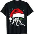 thumbnail image 2 of Pijama a juego de Papá Noel para hombres, camiseta de Navidad para parejas, camisetas gráficas, ropa de diseñador, harajuku, 2 of 4