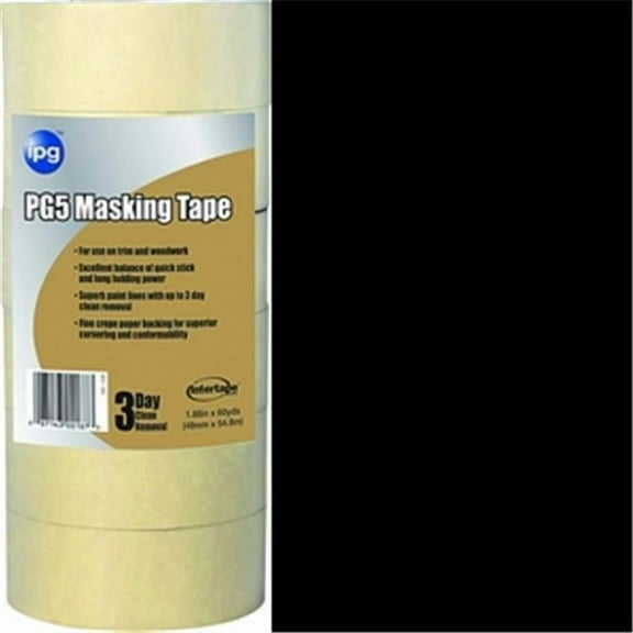 PG-5 36 mm. X 55 Yard Premium Pro Grade Masking Tape Bulk Pack of 24