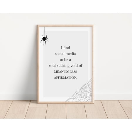 POSTER Wednesday Addams quote poster | Wednesday tv show print | | Addams Family | Jenna Ortega quote | Wednesday Addams art-UNFRAMED